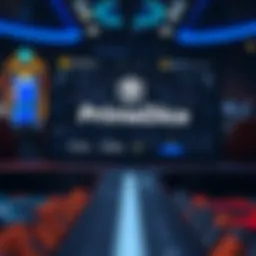 Cryptocurrency gambling platform interface