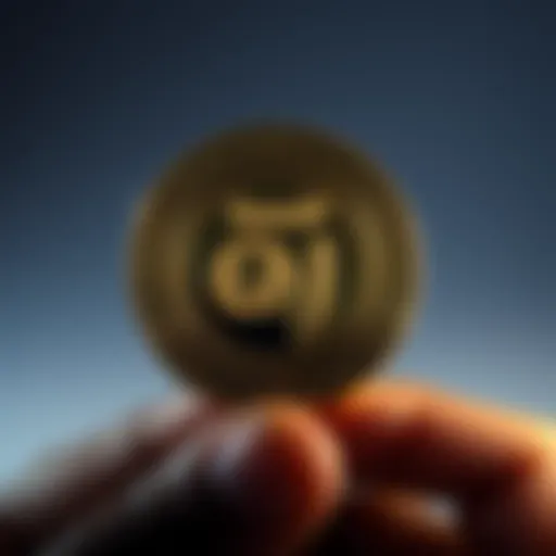 Illustration of the inception of qi coin