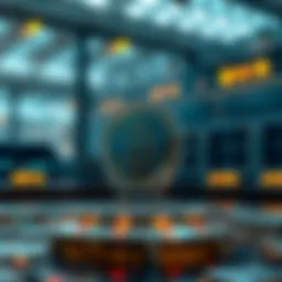 Conceptual illustration of blockchain technology