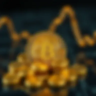 Visual illustration of blockchain technology integration with Roll Tokens