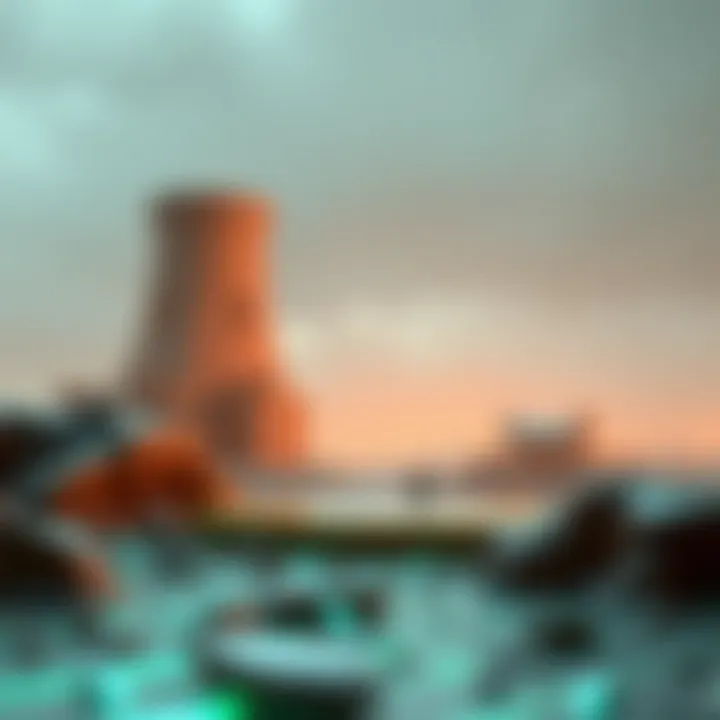 Conceptual representation of Sandbox NFTs in a digital landscape