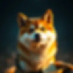 A Shiba Inu coin symbolizing cryptocurrency investment
