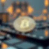 Innovative blockchain technology representation