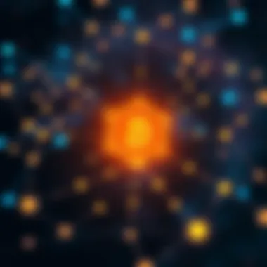 Understanding Blockchain Technology in Star Atlas A conceptual illustration of a blockchain network