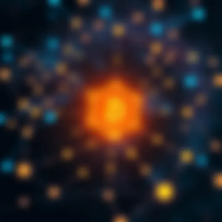 Understanding Blockchain Technology in Star Atlas A conceptual illustration of a blockchain network