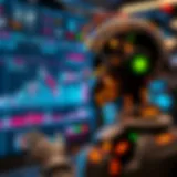 Futuristic Trading Bot Interface A futuristic trading bot interface showcasing real-time data analysis