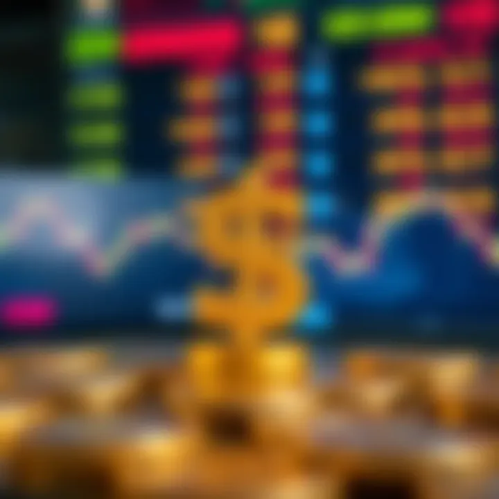 Understanding Currency Exchange Rates Currency exchange concept with USD and KRW symbols