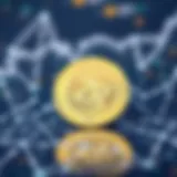 ZRX Token and Ethereum Blockchain ZRX token representation with Ethereum blockchain background